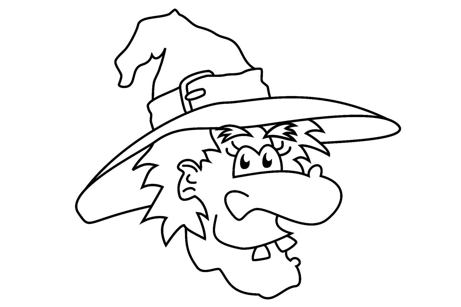 1500x1000 Witch Hat Coloring Pages