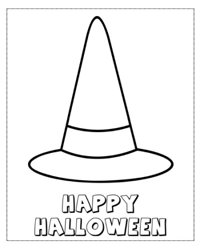 400x496 Witch Hat Coloring Pages