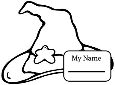 384x286 Witch Hat Fantasy Mythology Witch Coloring Pages