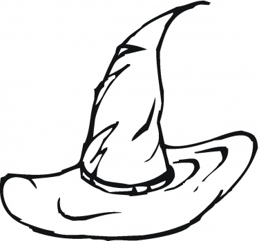 375x350 Halloween Coloring Pages Halloween Witch Hat Coloring Pages