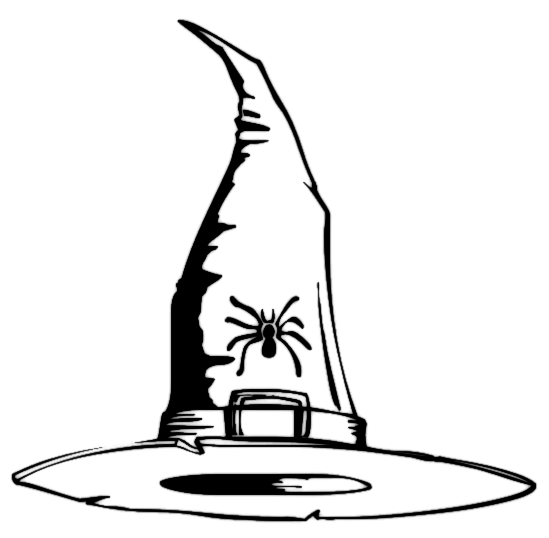 549x538 Witch Hat With Spider Logo