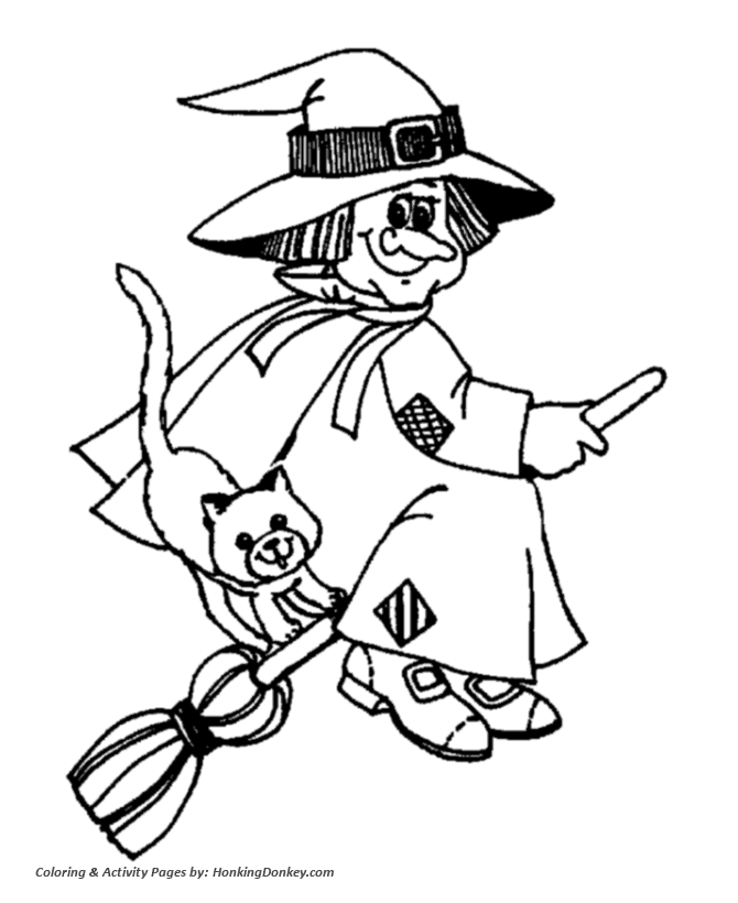 670x820 Halloween Witch Coloring Pages