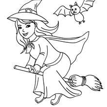 220x220 Witch Coloring Pages