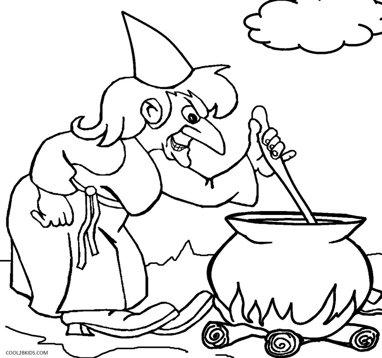 780x731 Printable Witch Coloring Pages For Kids Cool2bkids