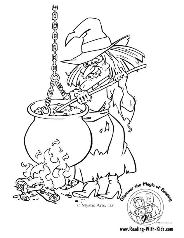 630x815 Scary Witch Drawings Fun For Christmas