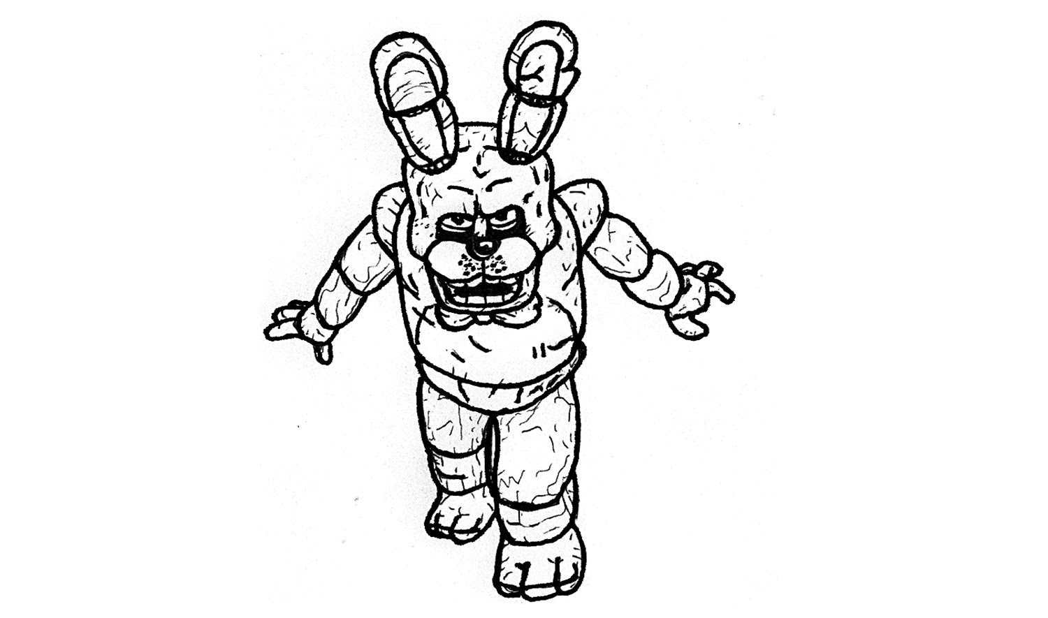 1500x885 Como Desenhar O Bonnie De Five Nights
