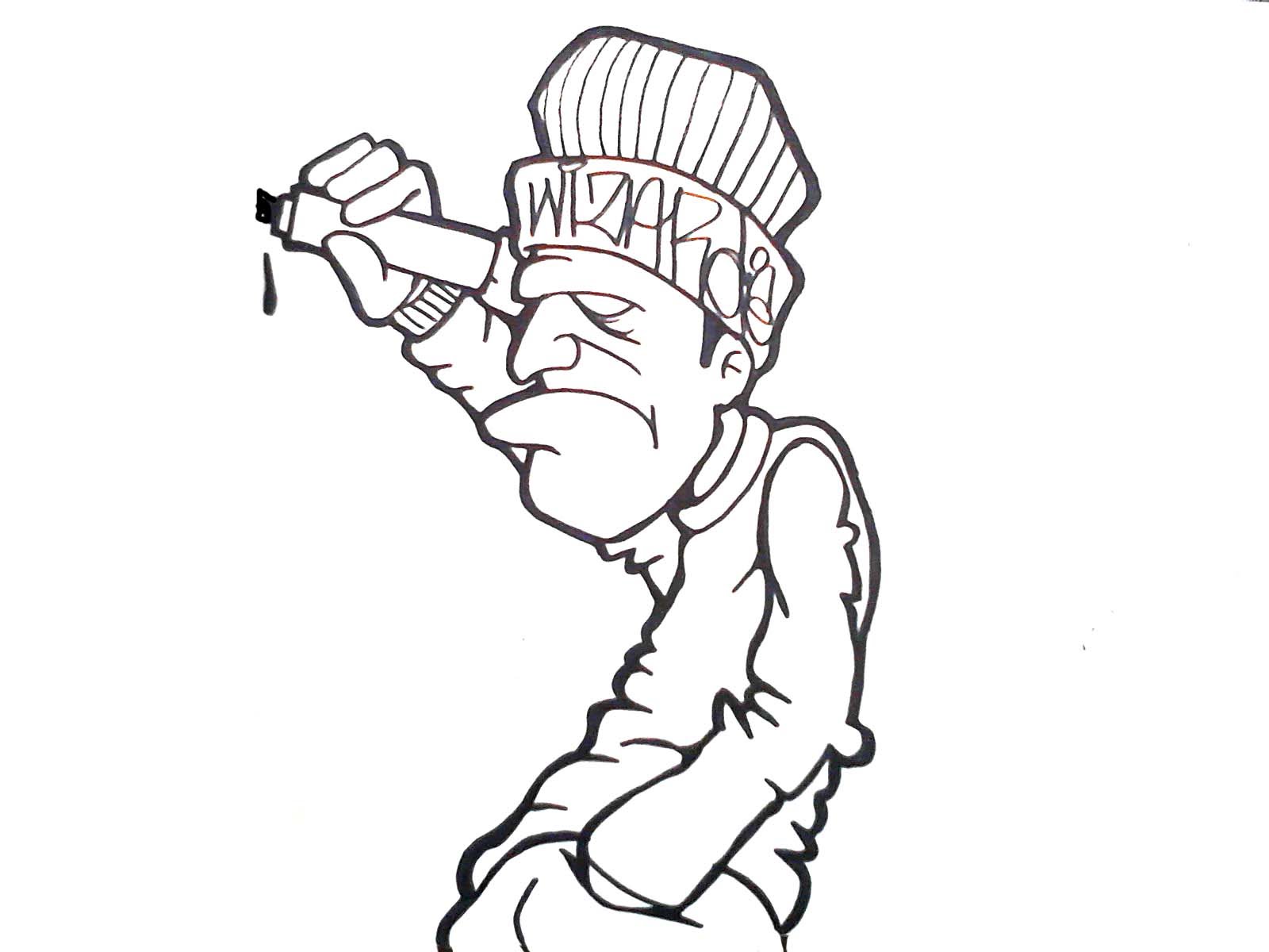 1600x1200 Drawing A Crazy Graffiti Character By Wizard