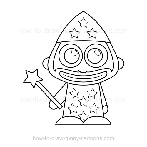 500x500 How To Draw A Wizard