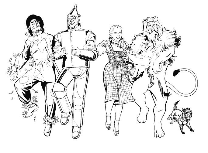 684x504 Wizard Of Oz Printable Coloring Book Pictures For The Kids