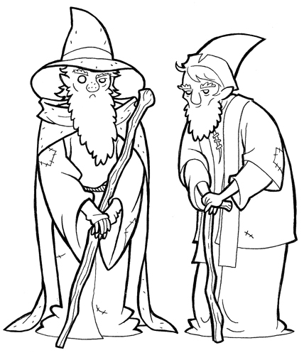 Wizards Drawing at GetDrawings | Free download
