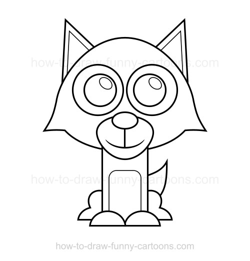 500x522 How To Draw A Wolf