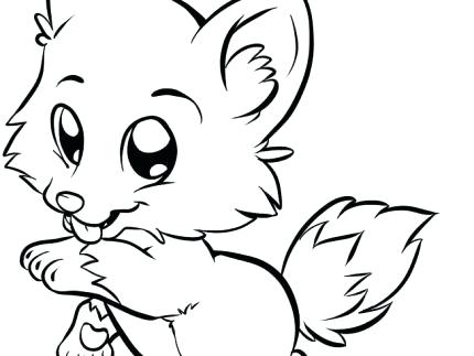 430x323 Brilliant Remarkable Baby Wolf Coloring Pages New Black And White