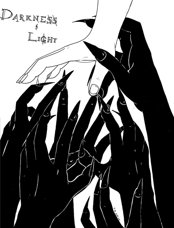 600x785 Art Sketch Hand Collage By The Black Wolf