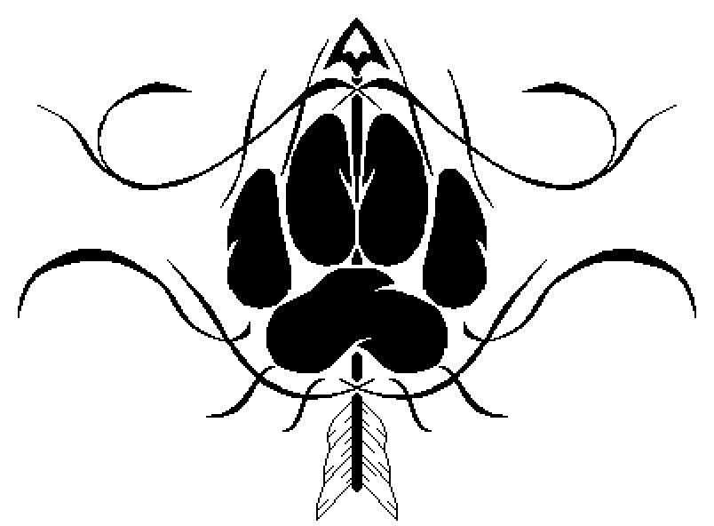 804x592 Tribal Wolf And Arrow Tattoo
