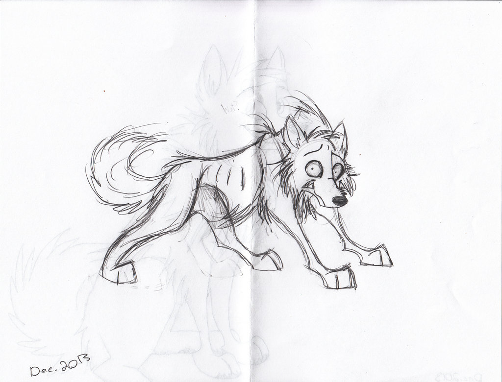 1024x780 Creepy Wolf By Rainie Painie