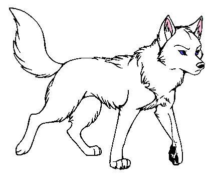 411x356 Anime Wolves To Draw