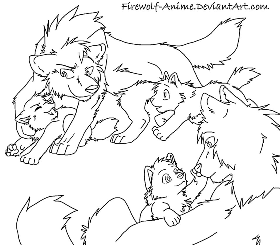 955x836 Wolf Couple Drawing Anime Wolves Wolf, Anime Wolf