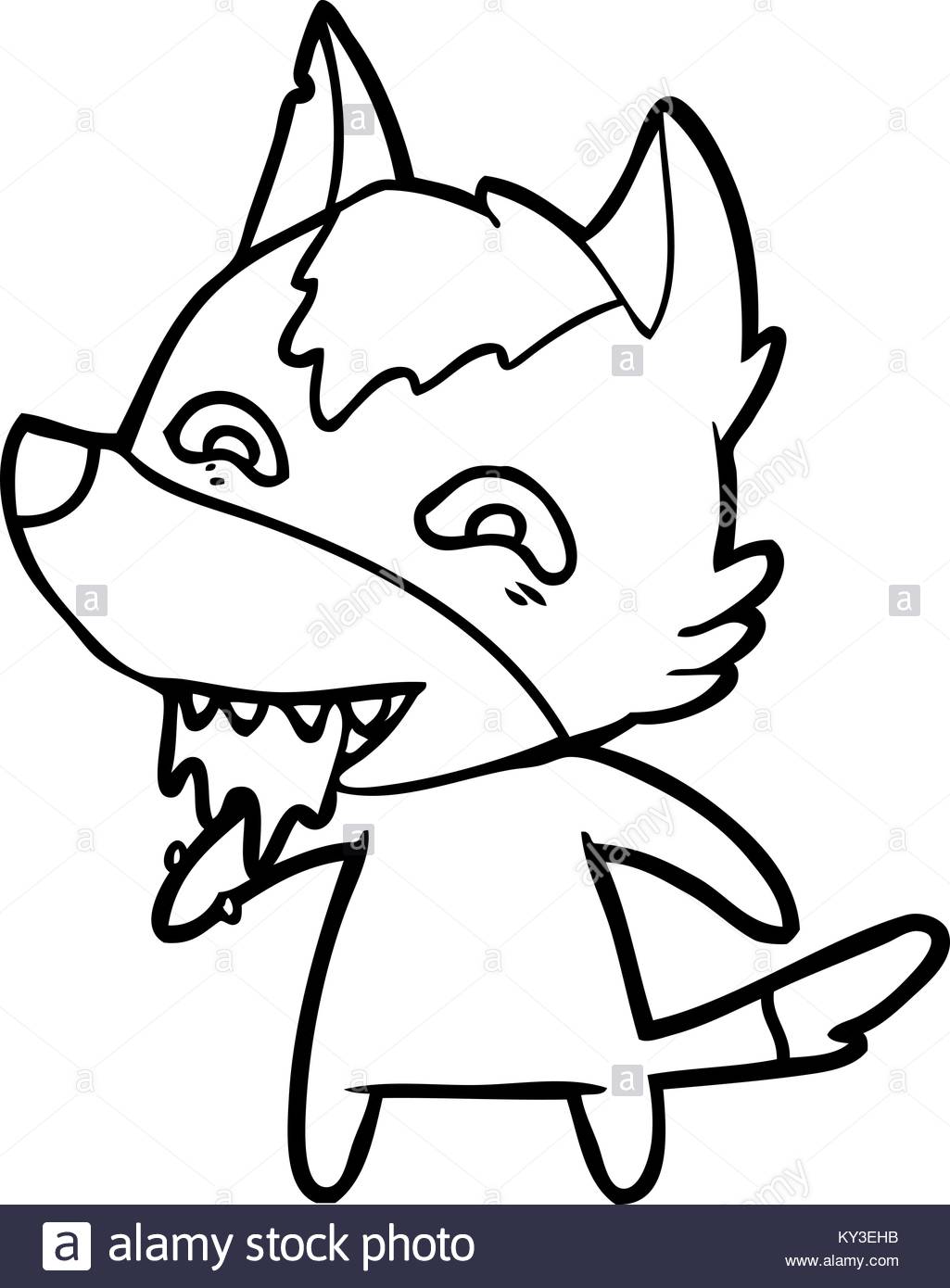 1025x1390 Cartoon Hungry Wolf Stock Vector Art Amp Illustration, Vector Image