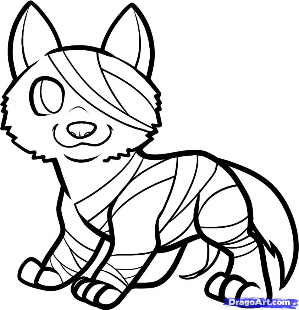 989x1024 Halloween Drawings Kids How To Draw A Halloween Werewolf