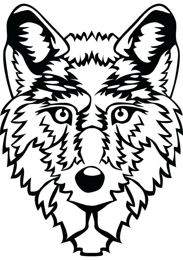 595x842 Coloring Pages Wolves