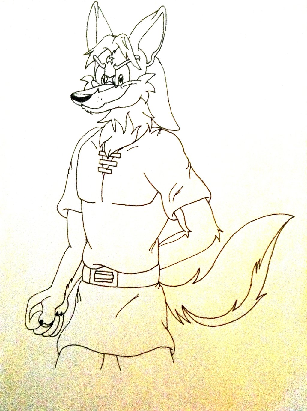 1024x1371 Anthro Furry Wolf Link By Starcoyote234