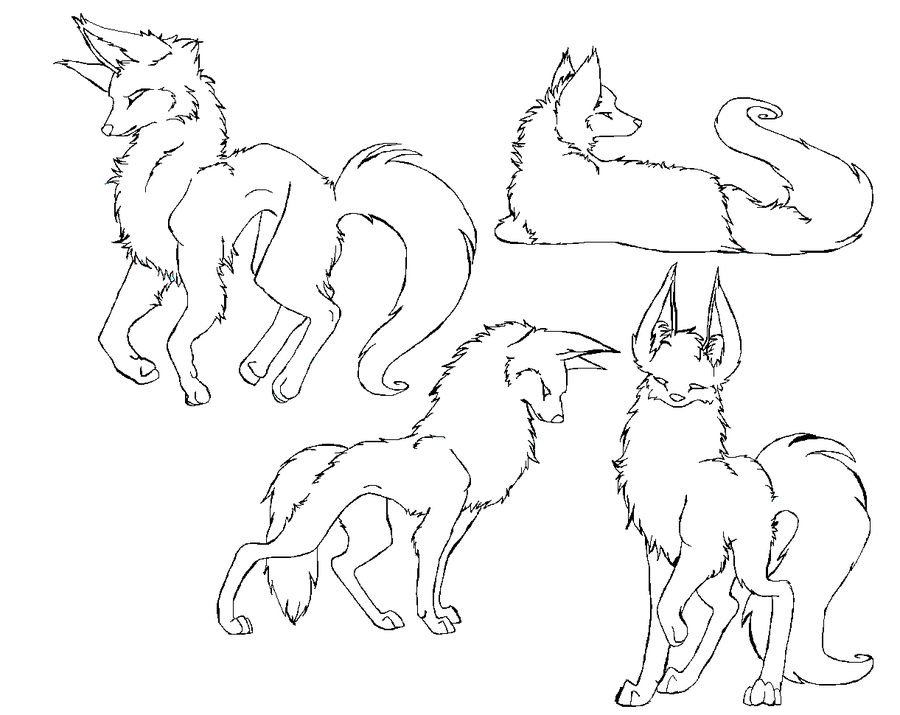 Wolf Drawing Outline at GetDrawings | Free download