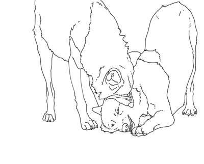 400x322 A Wolf Face Coloring Page Pages For Kids And Adults