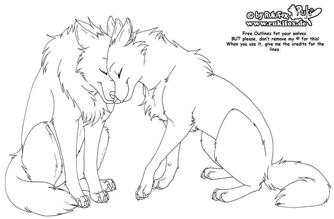 1104x724 Wolves Free Outline By Rukifox