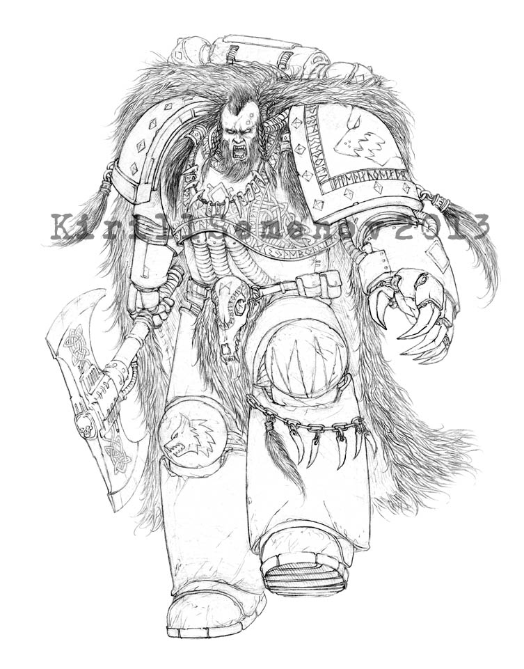 753x961 Space Wolf By Skirill