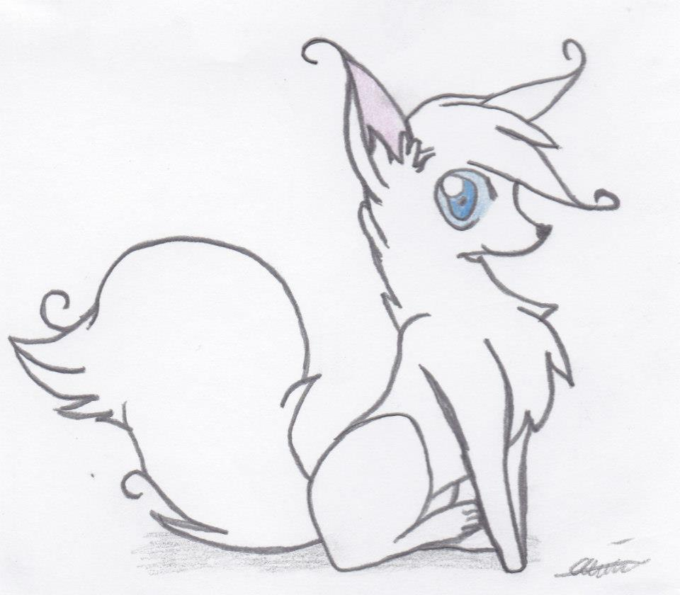 960x840 Cartoon Drawings Of Wolves My First Cartoon Wolf Drawing