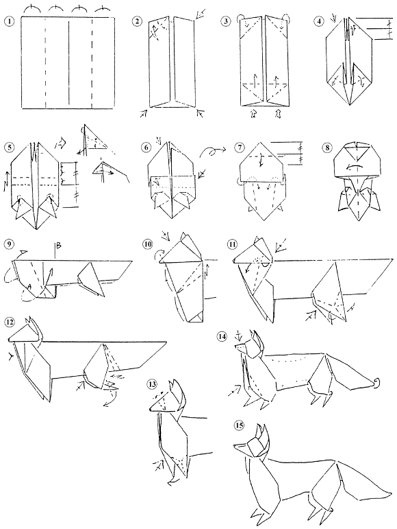 580x771 Origami Wolf Instructions Origami Wolf Instructions Tutorial
