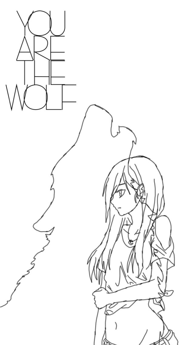 Wolf Drawing Wallpaper