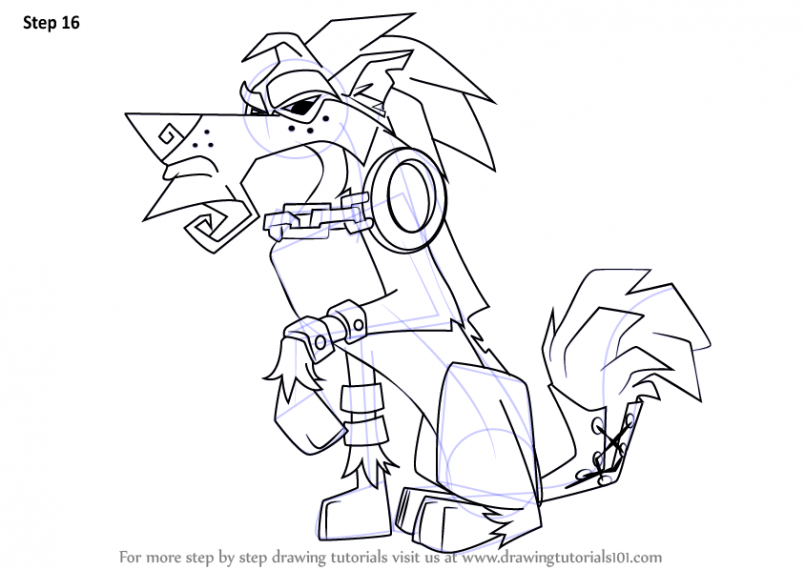 805x570 Drawing How To Draw An Animal Jam Wolf Together With How To Draw