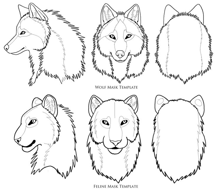 736x646 Wolf Mask Template (Not Mine) By Zoomaravewolf