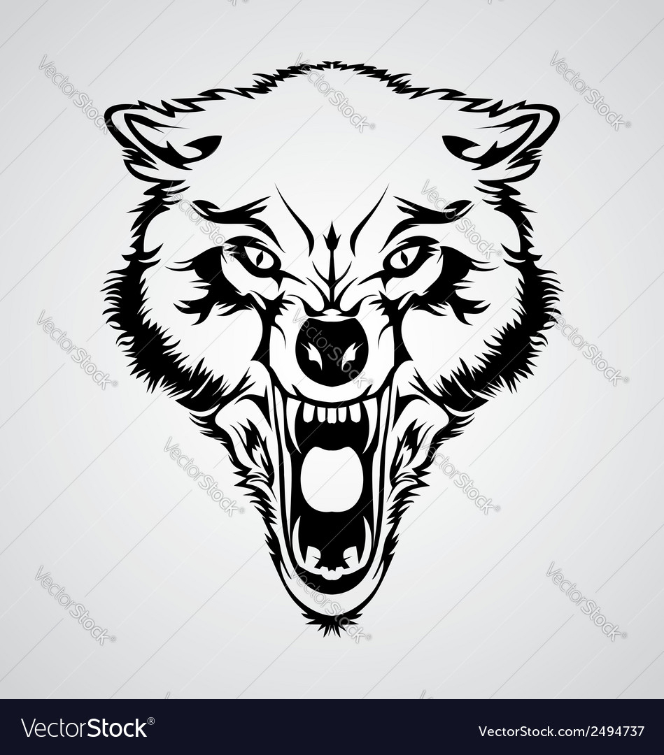 949x1080 Angry Wolf Face Drawing