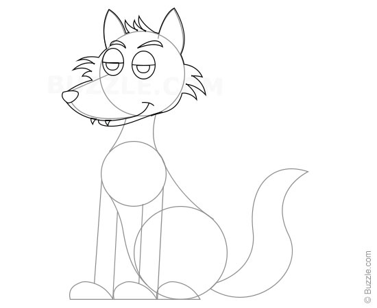 550x450 Step By Step Instructions For Beginners To Draw A Wolf