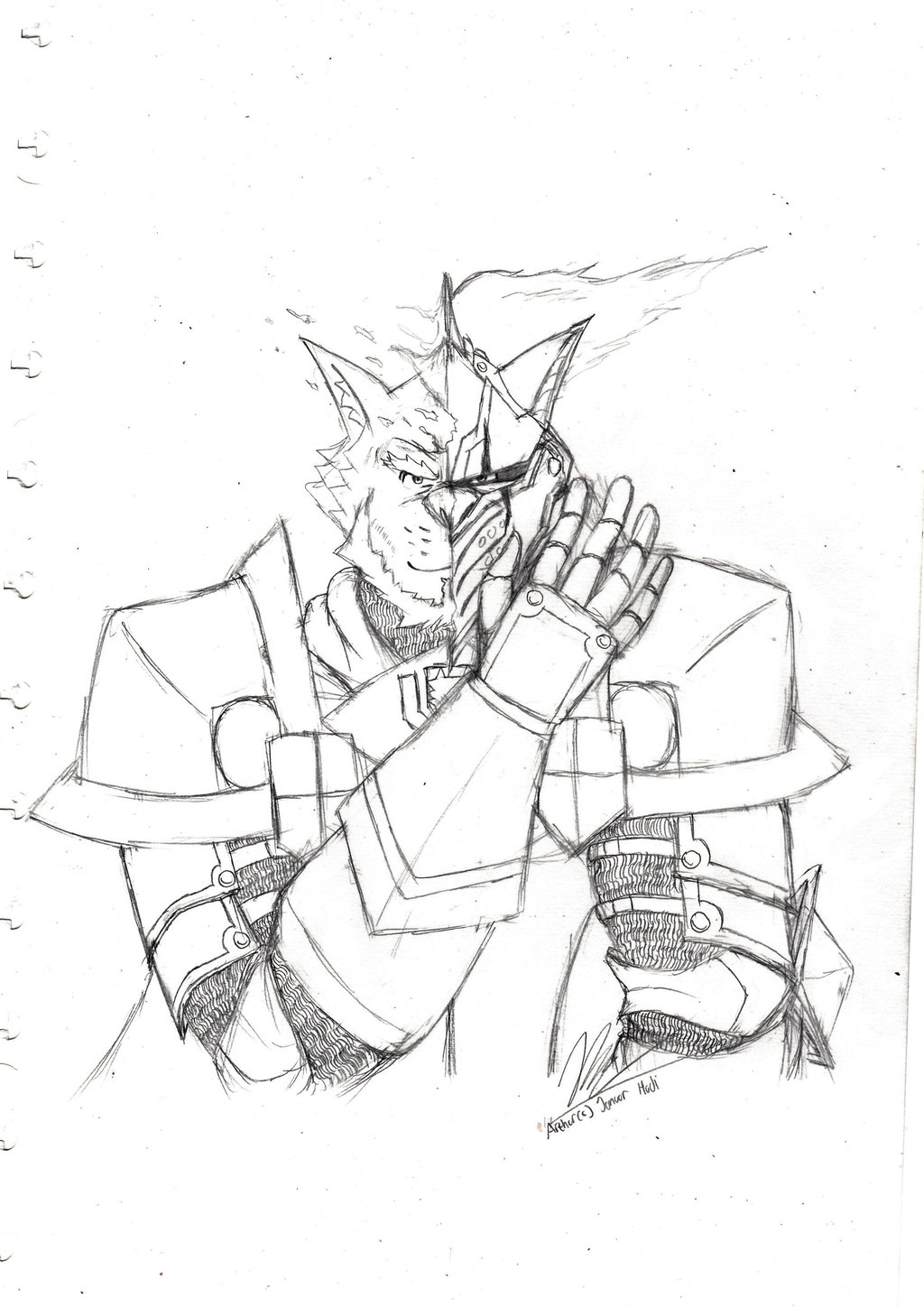 1024x1448 Faces Of Wolf Knight By Daoraknight