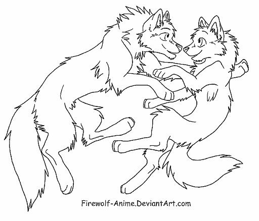 Wolf Family Drawing