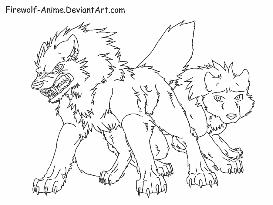 900x678 How To Draw Anime Wolves Step By Step