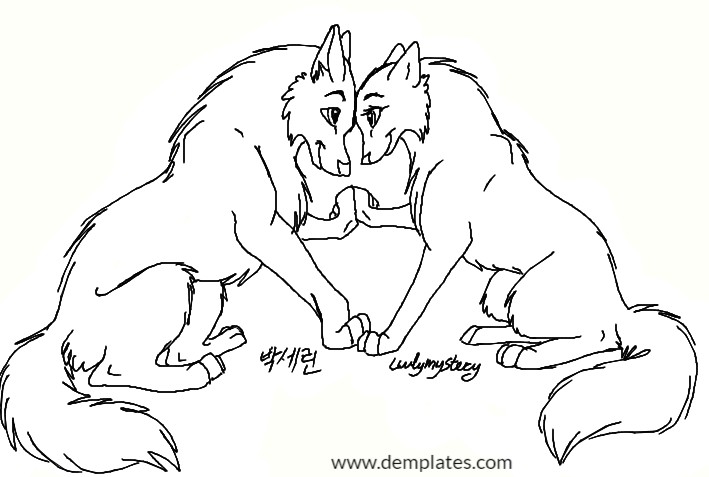 709x477 Wolf Love Drawings
