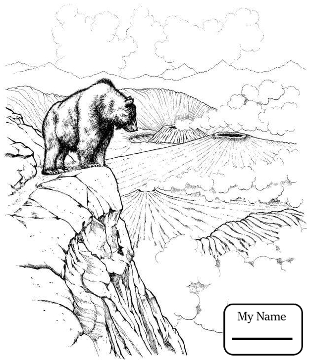 626x734 Mammals Bears Fight Coloring Pages