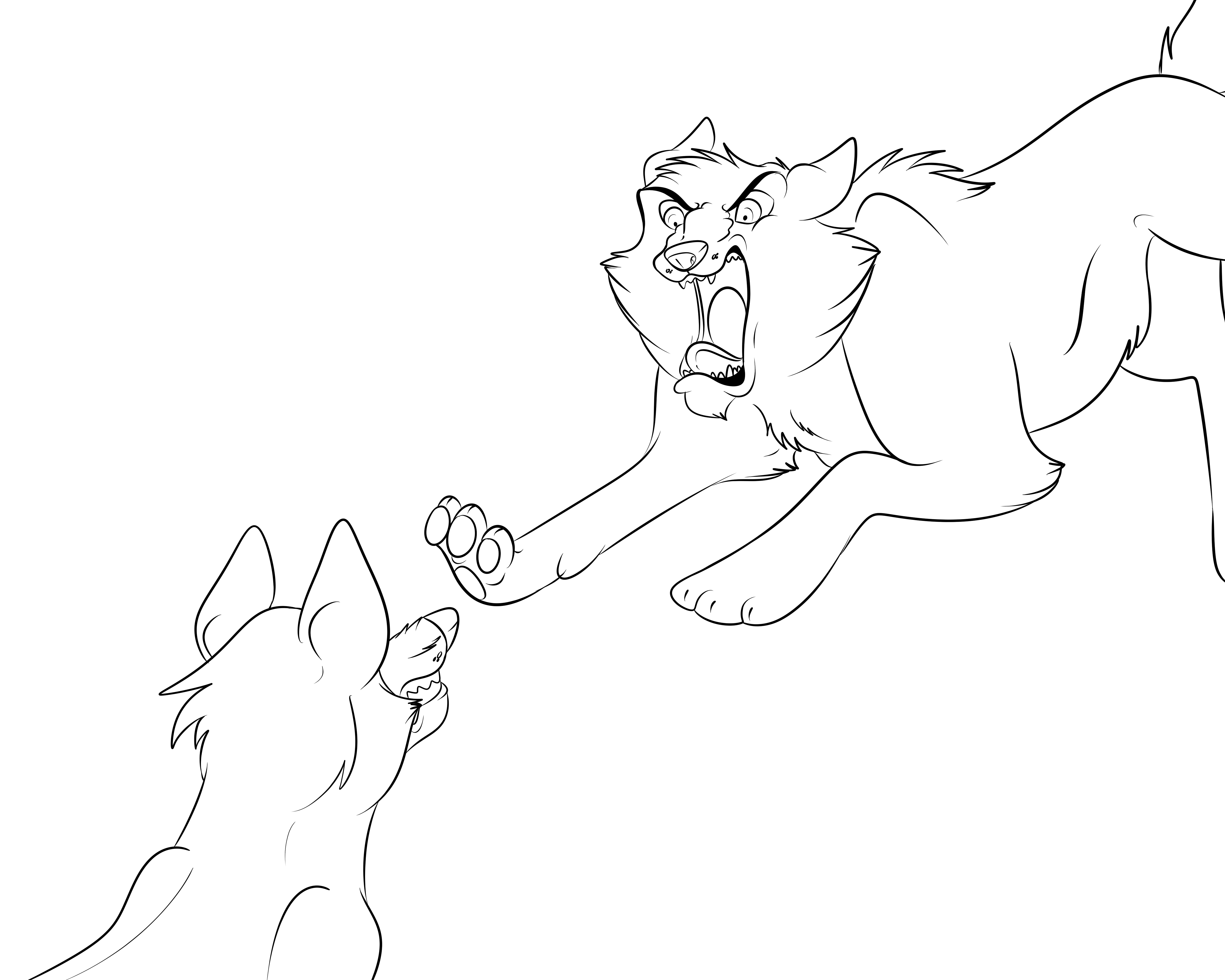 5000x4000 Fighting Dogwolf Lines