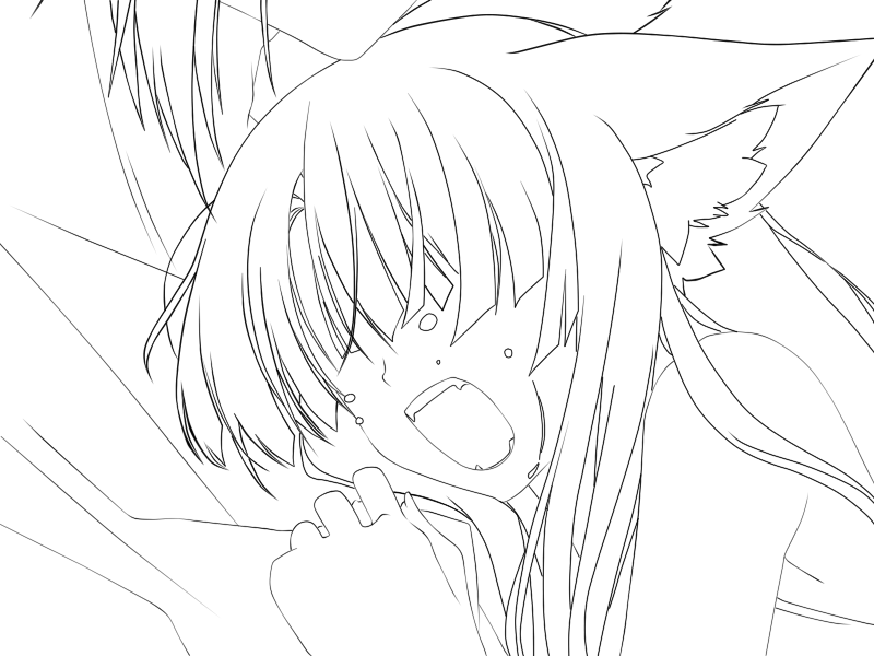 800x600 Crying Wolf Girl By Bluebloodwolfdemon