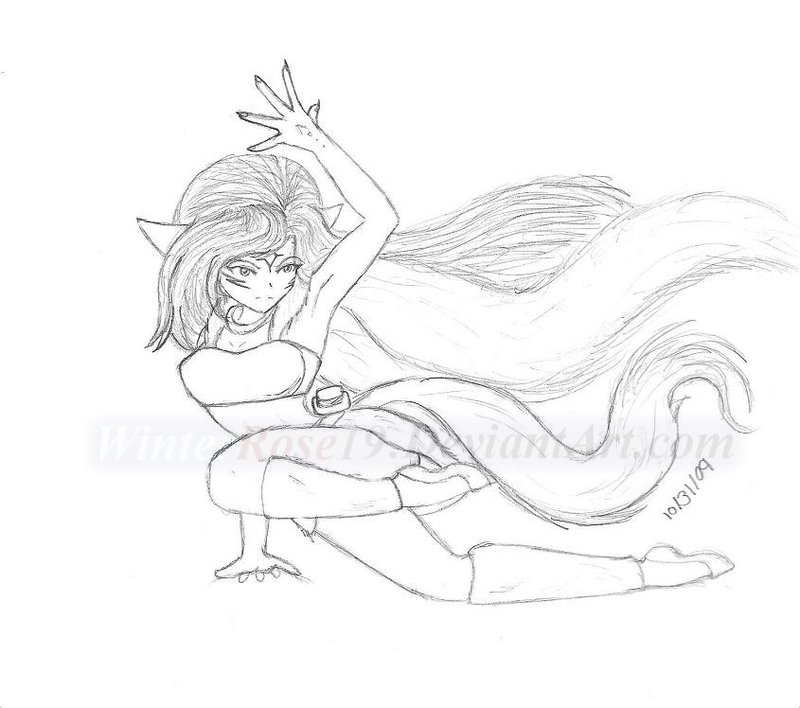 800x708 Inuyasha Wolf Girl Oc By Winterrose19