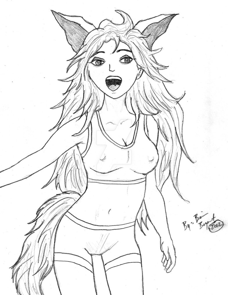 785x1017 Manga Wolf Girl Miss Okami (Oc) By Xboxjunkie77