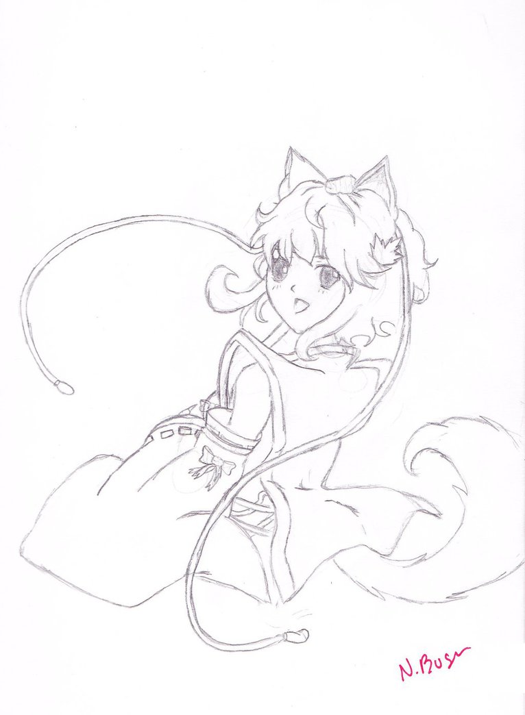 766x1044 Anime Wolf Girl By Neonnix