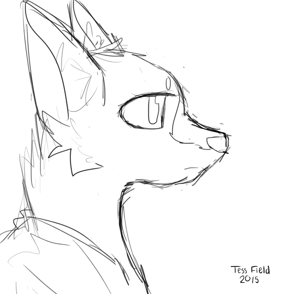 902x942 Wolf Head By Thetessinator