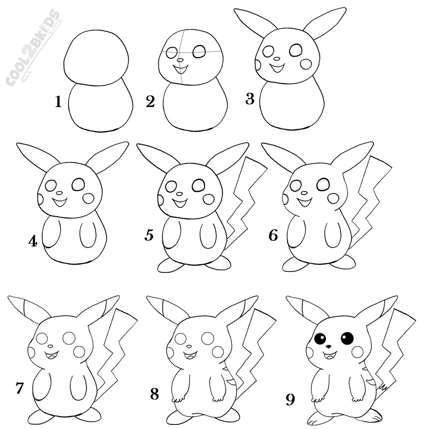 850x863 How To Draw Pikachu (Step By Step Pictures) Cool2bkids