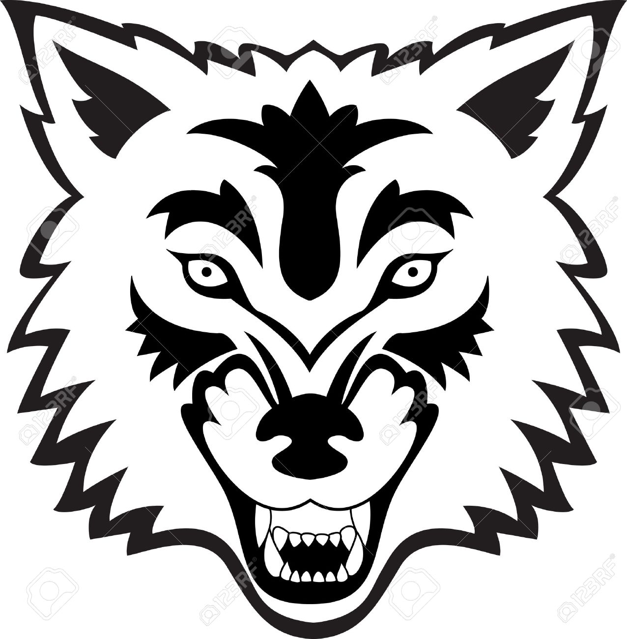 1276x1300 Wolf Head Clipart Black And White