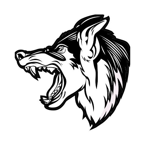 Wolf Head Side Drawing at GetDrawings | Free download